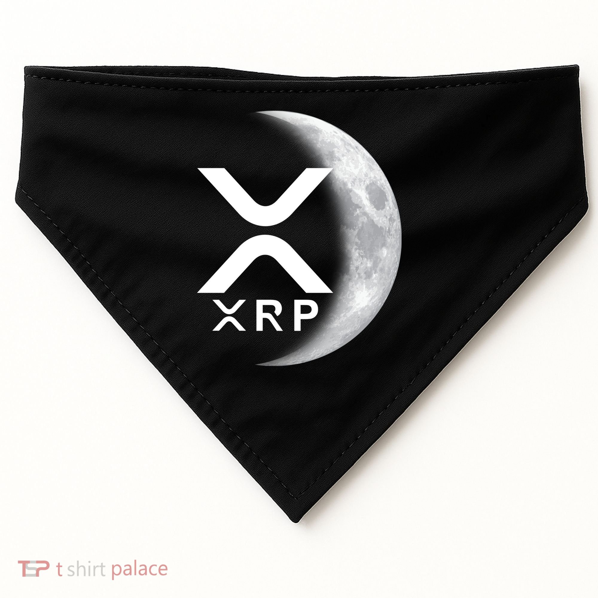 XRP Cryptocurrency To The Moon USA-Made Doggie Bandana