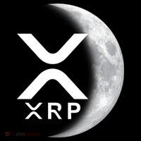 XRP Cryptocurrency To The Moon Ornament thumb 1