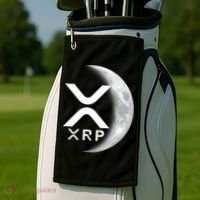 XRP Cryptocurrency To The Moon Golf Towel thumb 2