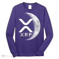 XRP Cryptocurrency To The Moon Long Sleeve Shirt thumb 0