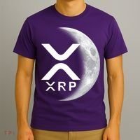 XRP Cryptocurrency To The Moon T-Shirt thumb 3