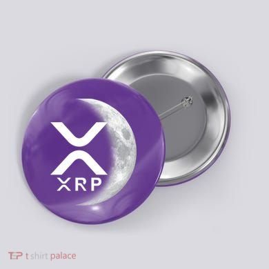 XRP Cryptocurrency To The Moon Button