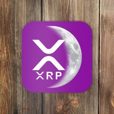 XRP Cryptocurrency To The Moon Coaster