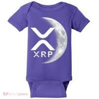XRP Cryptocurrency To The Moon Baby Bodysuit thumb 0