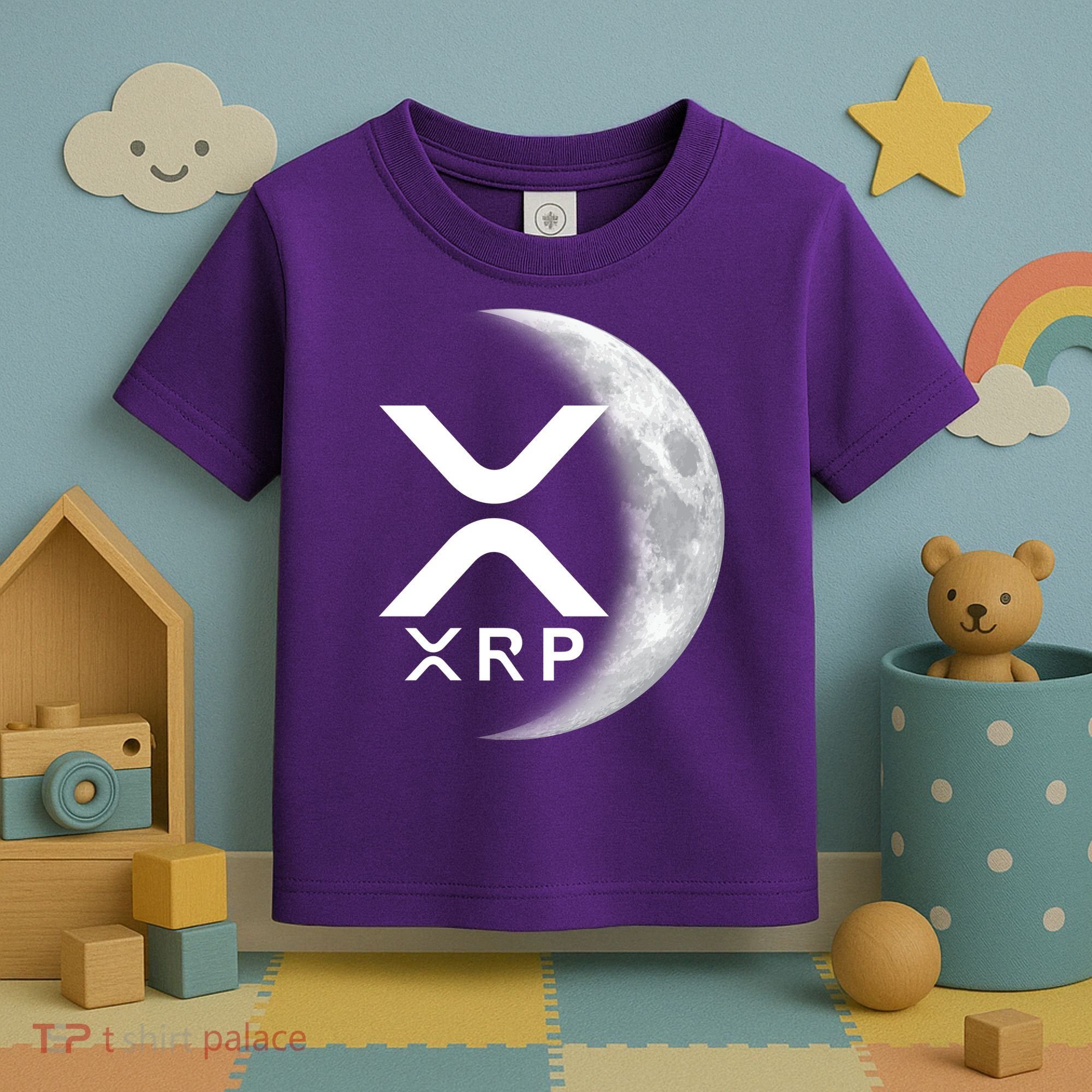 XRP Cryptocurrency To The Moon Toddler T-Shirt