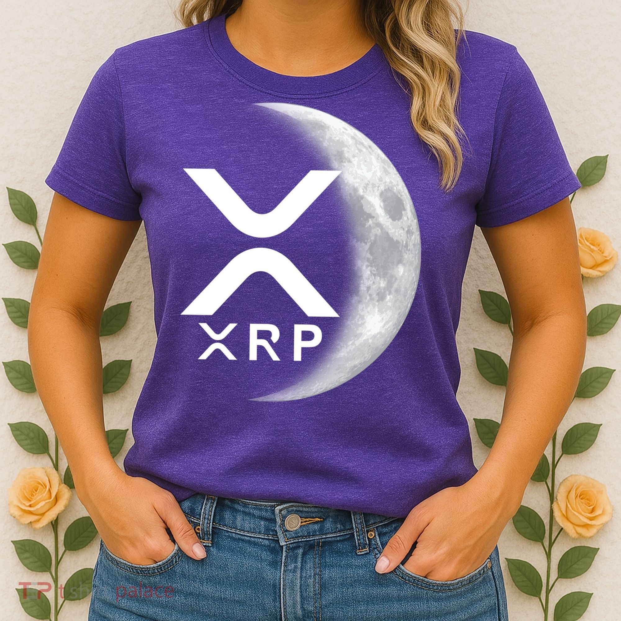 XRP Cryptocurrency To The Moon Women's T-Shirt