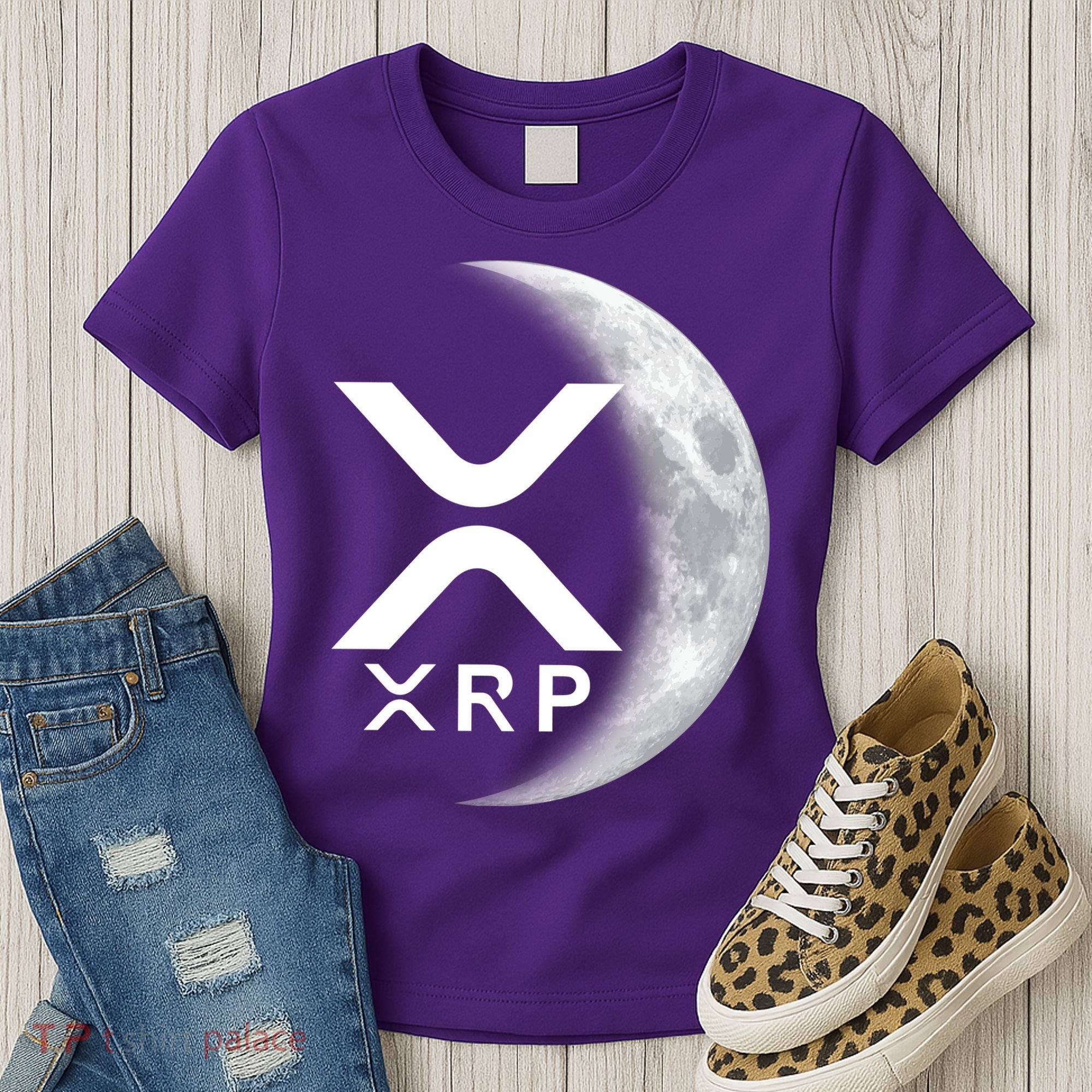 XRP Cryptocurrency To The Moon Women's T-Shirt