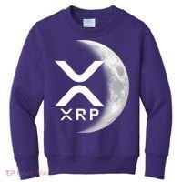 XRP Cryptocurrency To The Moon Kids Sweatshirt thumb 0