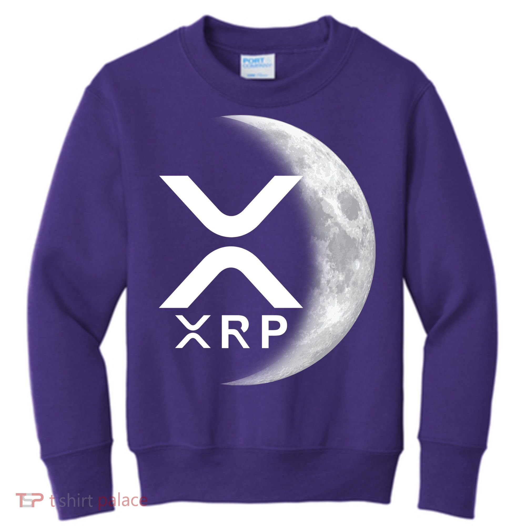 XRP Cryptocurrency To The Moon Kids Sweatshirt