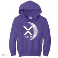 XRP Cryptocurrency To The Moon Kids Hoodie thumb 0