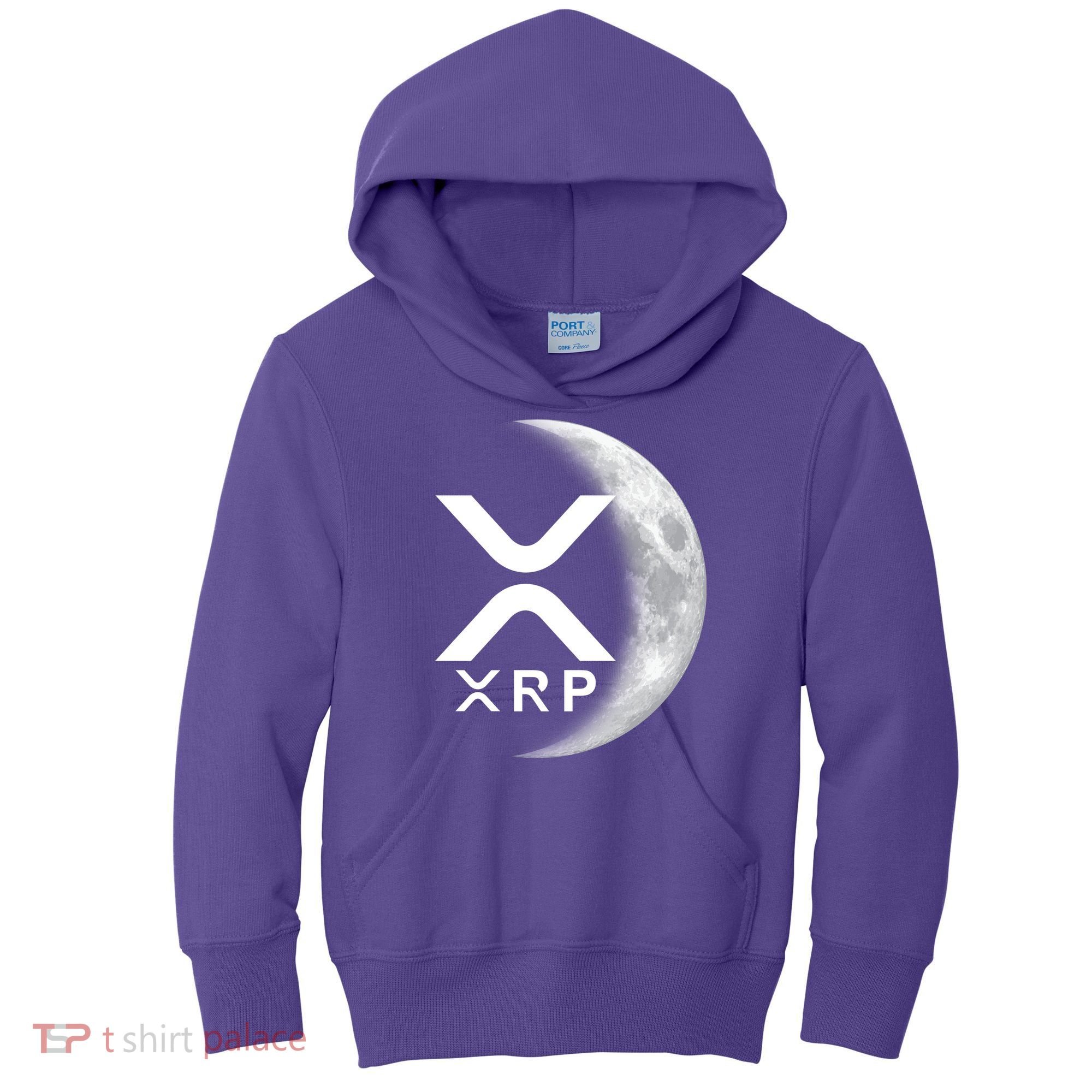 XRP Cryptocurrency To The Moon Kids Hoodie