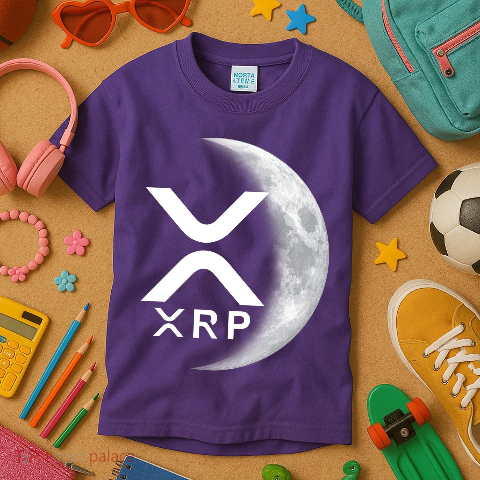XRP Cryptocurrency To The Moon Kids T-Shirt