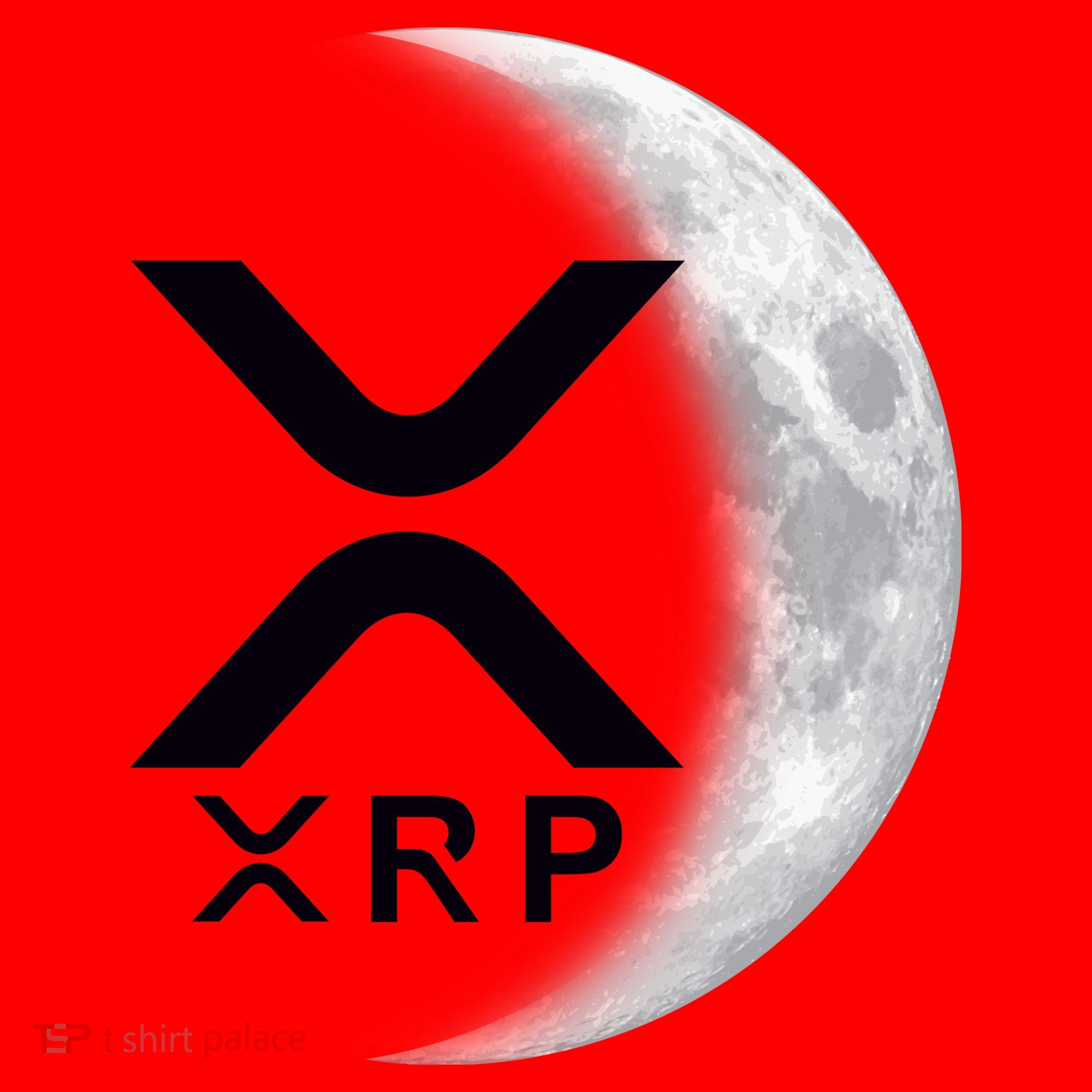 XRP Cryptocurrency To The Moon Santa Hat