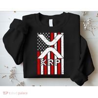 XRP Cryptocurrency USA American Flag Sweatshirt thumb 2