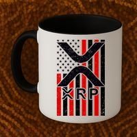 XRP Cryptocurrency USA American Flag Coffee Mug thumb 2