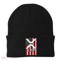 XRP Cryptocurrency USA American Flag Beanie thumb 0