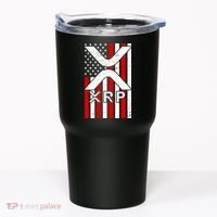 XRP Cryptocurrency USA American Flag Tumbler thumb 0
