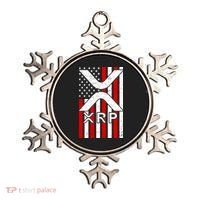 XRP Cryptocurrency USA American Flag Ornament thumb 0