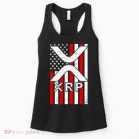 XRP Cryptocurrency USA American Flag Women's Tank Top thumb 0