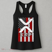 XRP Cryptocurrency USA American Flag Women's Tank Top thumb 3
