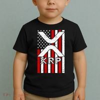 XRP Cryptocurrency USA American Flag Toddler T-Shirt thumb 2