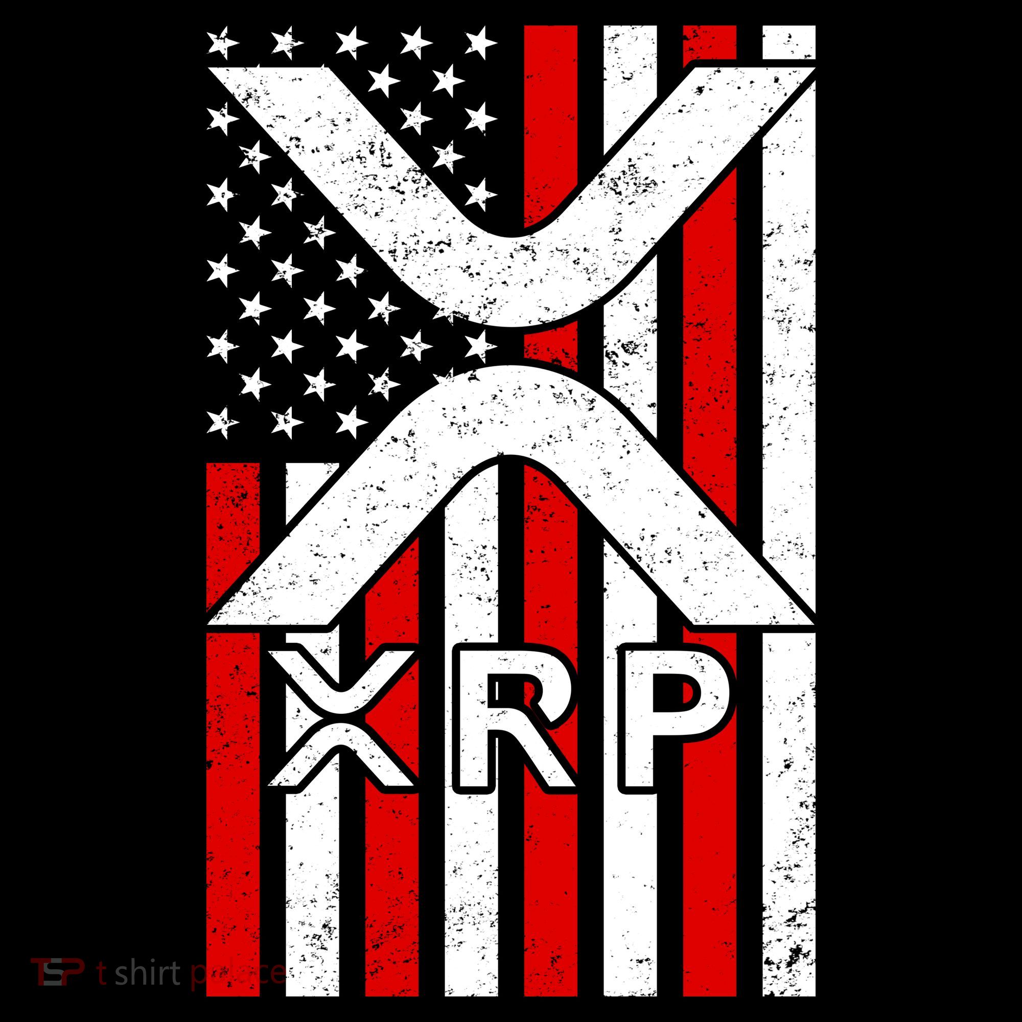 XRP Cryptocurrency USA American Flag Visor