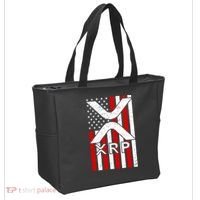 XRP Cryptocurrency USA American Flag Tote Bag thumb 2