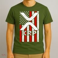 XRP Cryptocurrency USA American Flag T-Shirt thumb 3