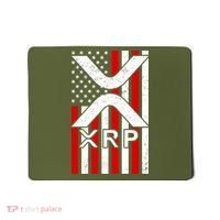 XRP Cryptocurrency USA American Flag Mousepad thumb 0