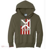 XRP Cryptocurrency USA American Flag Kids Hoodie thumb 0
