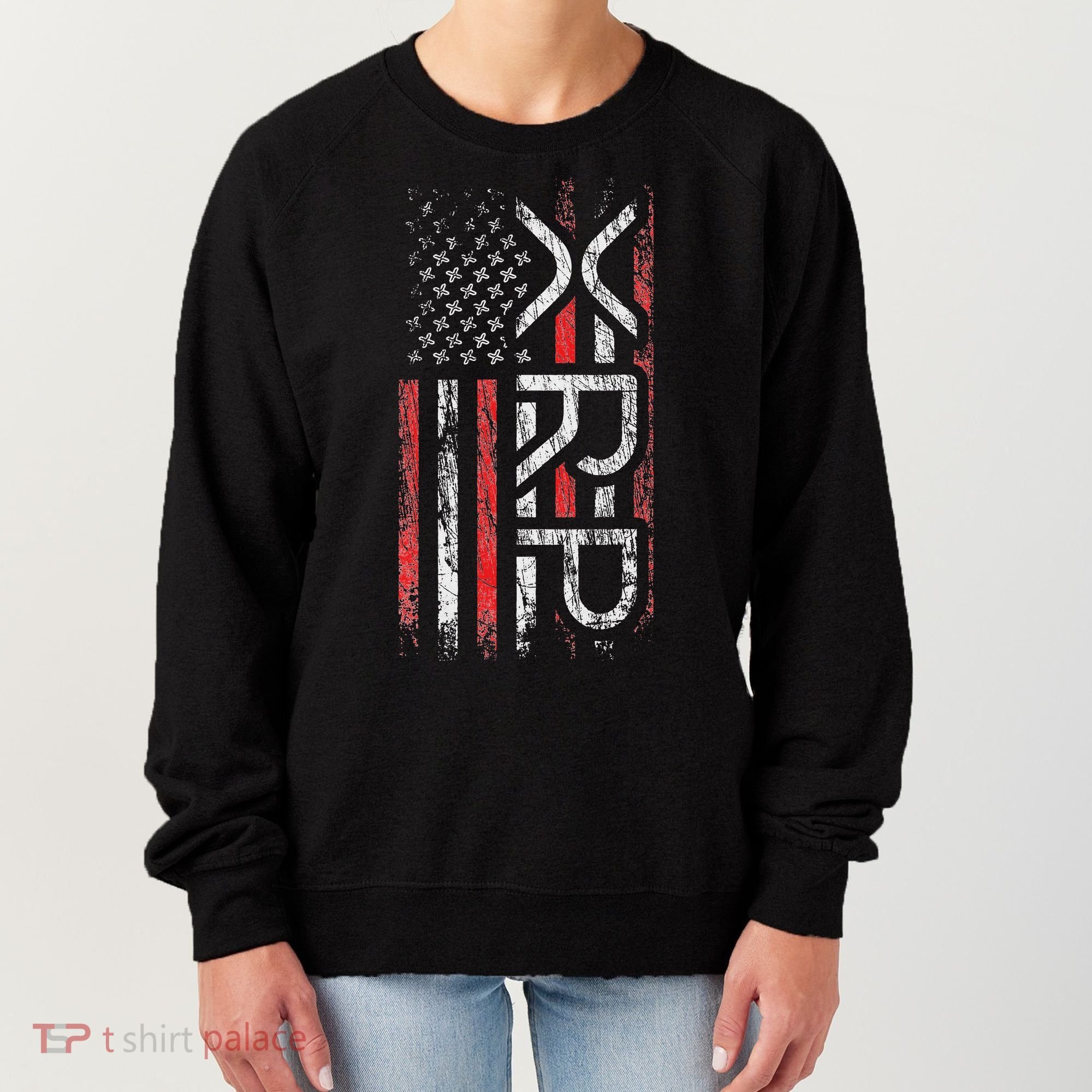 Xrp Crypto Xrp Cryptocurrency American Flag Xrp Women's Sweatshirt