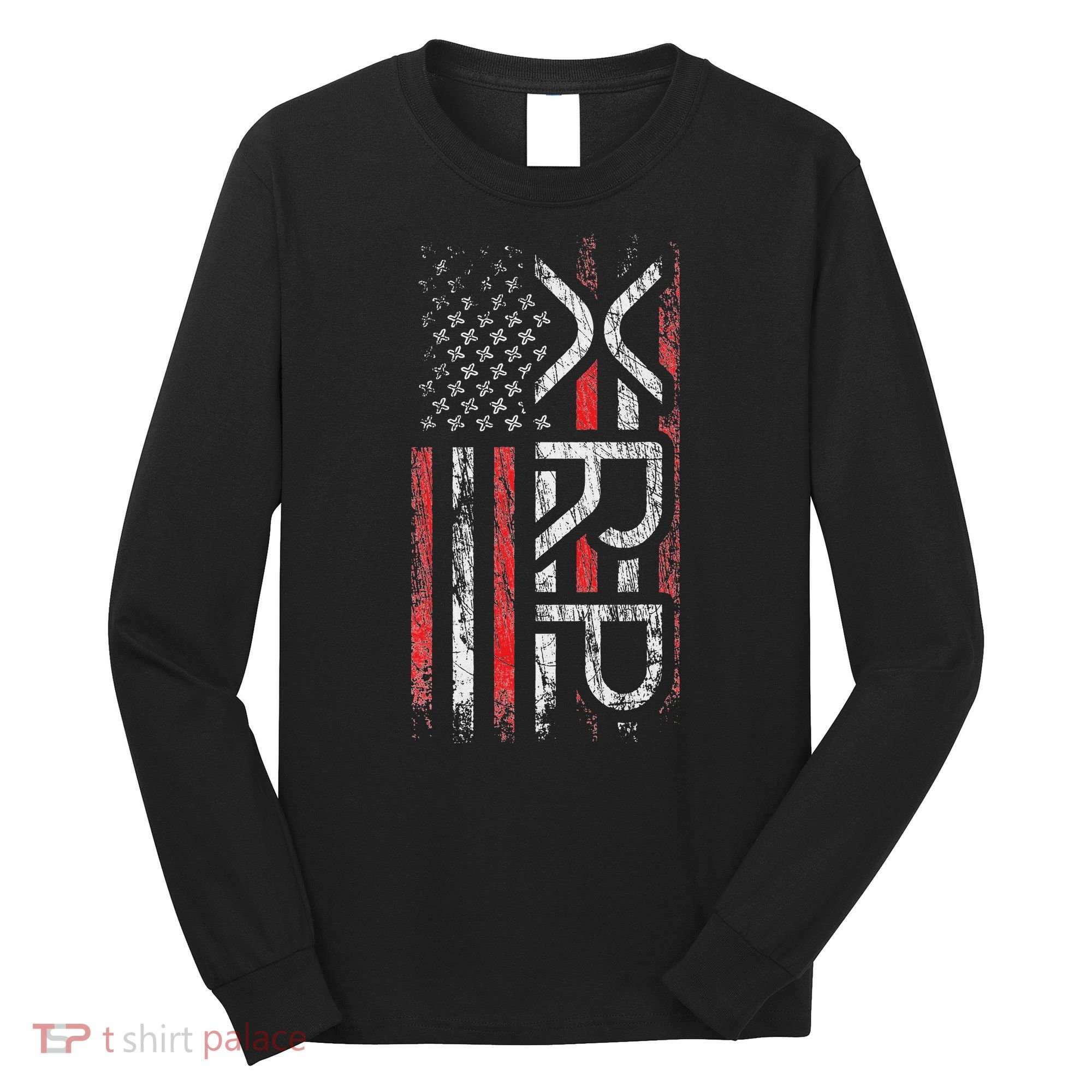 Xrp Crypto Xrp Cryptocurrency American Flag Xrp Long Sleeve Shirt