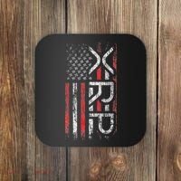 Xrp Crypto Xrp Cryptocurrency American Flag Xrp Coaster thumb 0