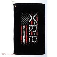 Xrp Crypto Xrp Cryptocurrency American Flag Xrp Golf Towel thumb 0
