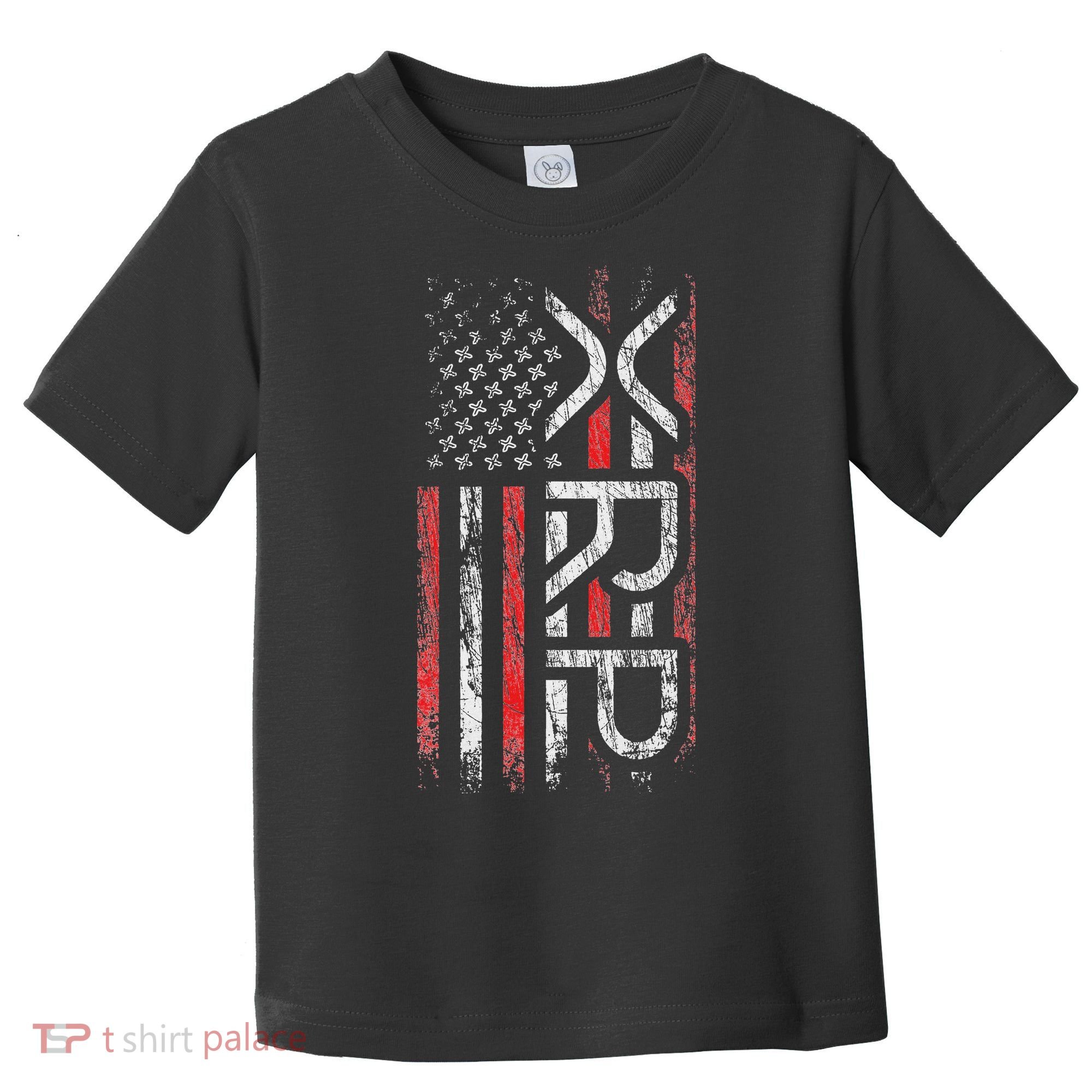 Xrp Crypto Xrp Cryptocurrency American Flag Xrp Toddler T-Shirt