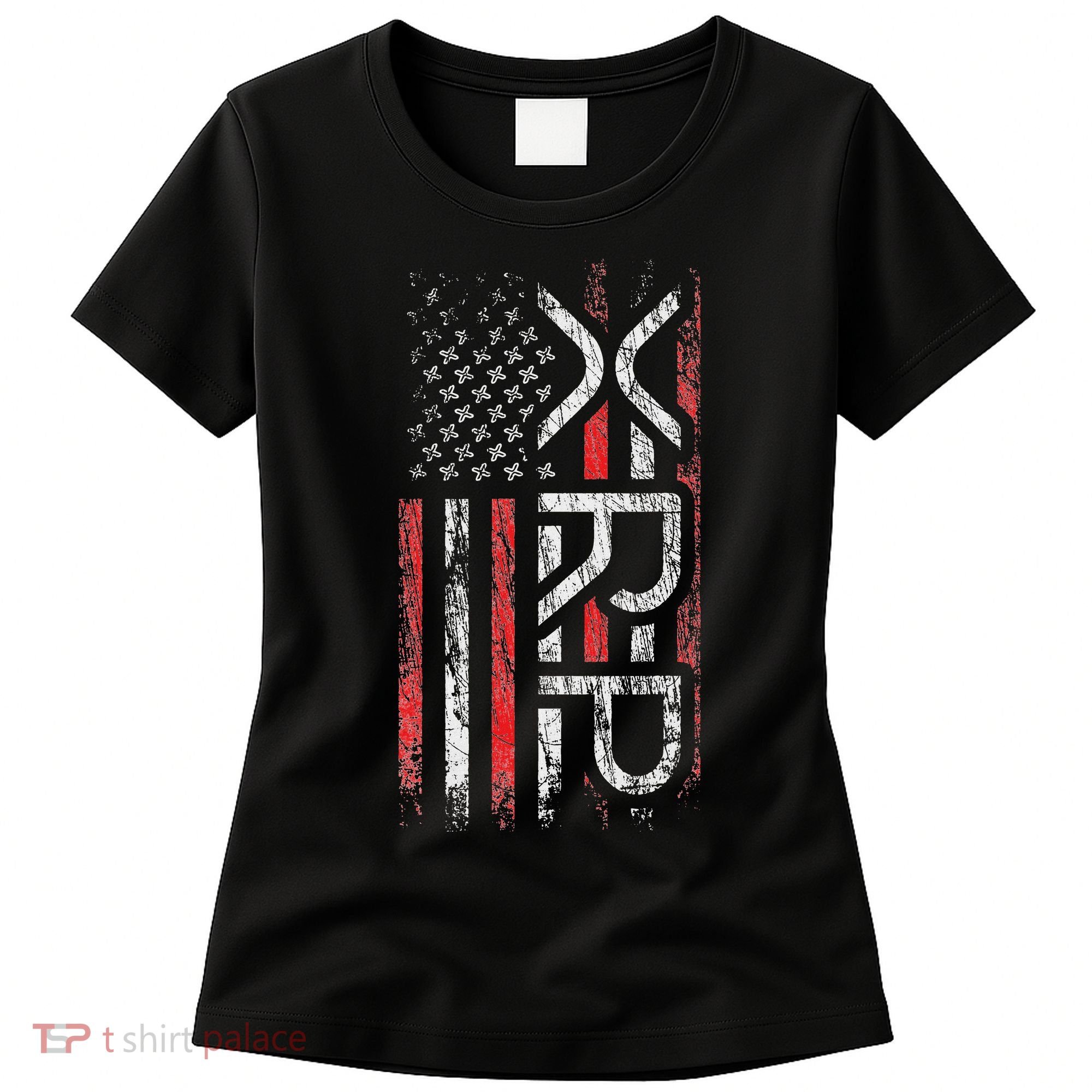 Xrp Crypto Xrp Cryptocurrency American Flag Xrp Women's T-Shirt
