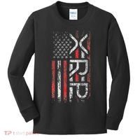 Xrp Crypto Xrp Cryptocurrency American Flag Xrp Kids Long Sleeve Shirt thumb 0