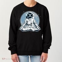XRP Cryptocurrency Yoga Astronaut Moon Women's Sweatshirt thumb 0