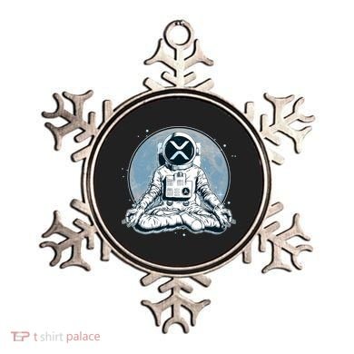 XRP Cryptocurrency Yoga Astronaut Moon Ornament