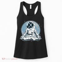 XRP Cryptocurrency Yoga Astronaut Moon Women's Tank Top thumb 0