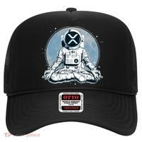 XRP Cryptocurrency Yoga Astronaut Moon Hat thumb 0