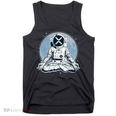 XRP Cryptocurrency Yoga Astronaut Moon Tank Top