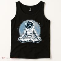 XRP Cryptocurrency Yoga Astronaut Moon Tank Top thumb 2