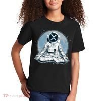 XRP Cryptocurrency Yoga Astronaut Moon Kids T-Shirt thumb 2