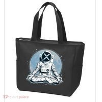 XRP Cryptocurrency Yoga Astronaut Moon Tote Bag thumb 3