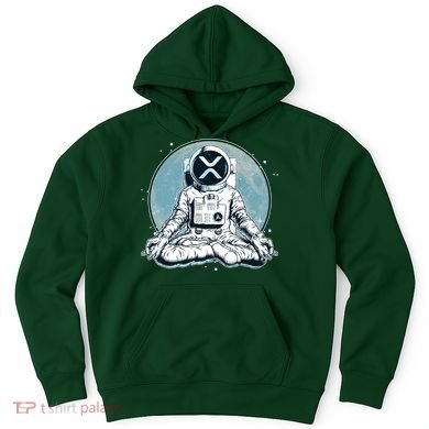 XRP Cryptocurrency Yoga Astronaut Moon Hoodie