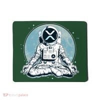 XRP Cryptocurrency Yoga Astronaut Moon Mousepad thumb 0