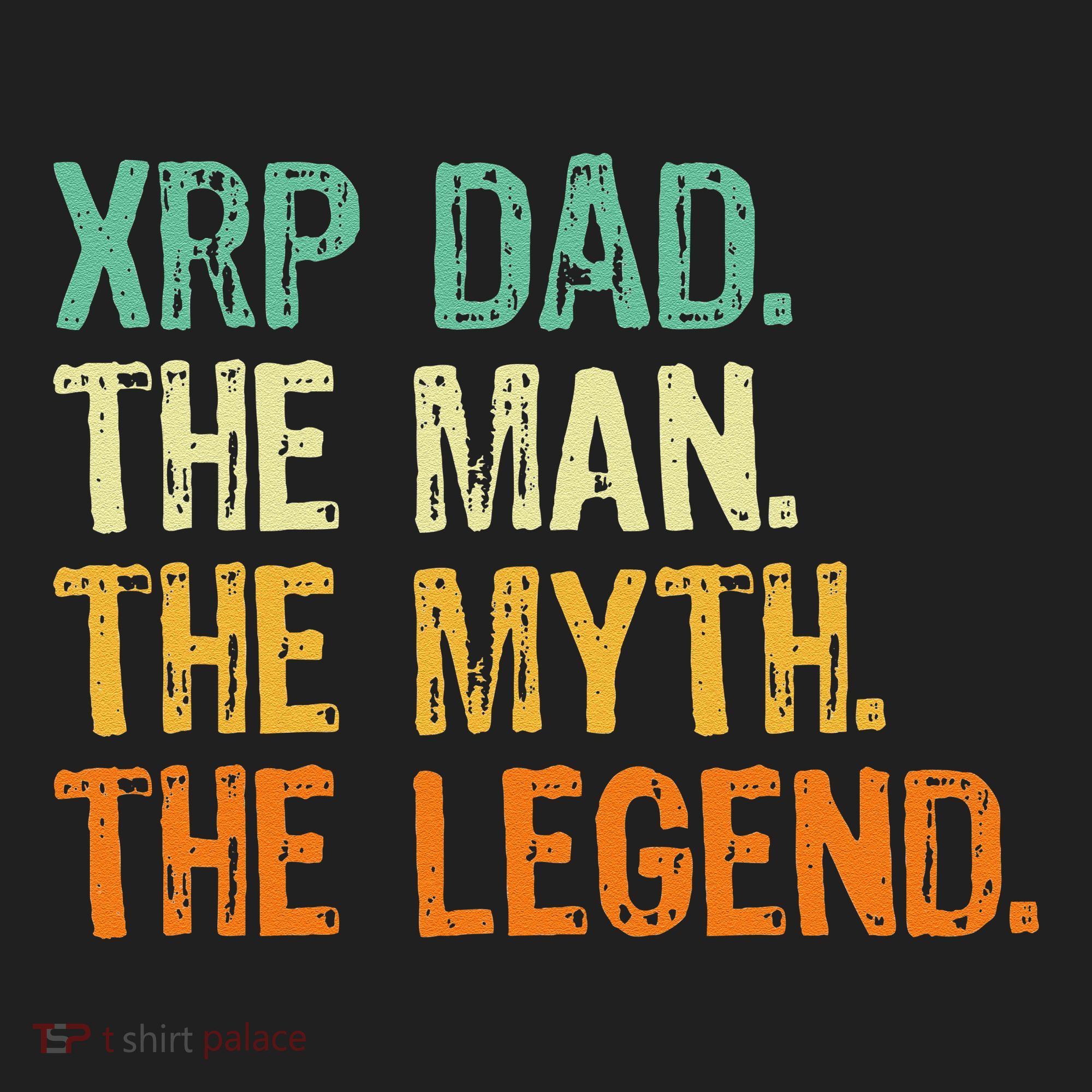 Xrp Dad Crypto Merchandise Man Myth Legend Women's Sweatshirt