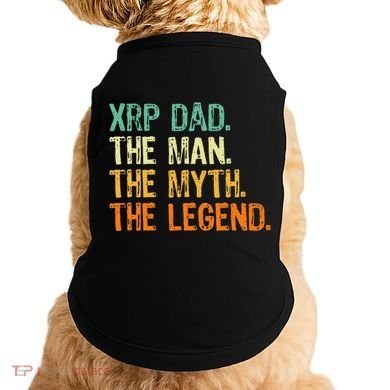 Xrp Dad Crypto Merchandise Man Myth Legend Doggie Tank