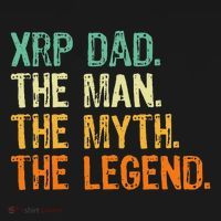 Xrp Dad Crypto Merchandise Man Myth Legend Doggie Tank thumb 4